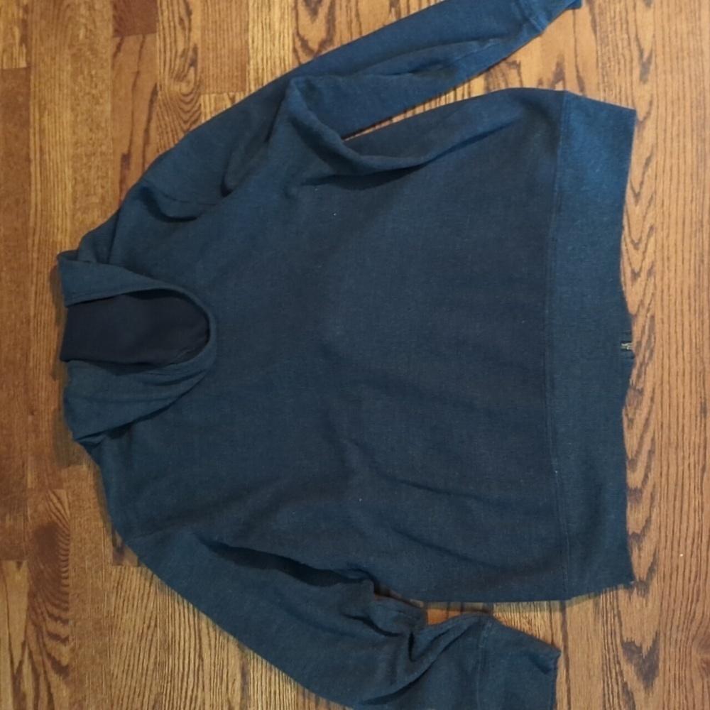 Y2K Avenue gray Hoodie waffle knit bling studded floral pattern rare Sz XL - Picture 6 of 11